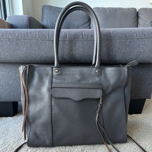 Rebecca Minkoff Grey MAB Leather Tote
